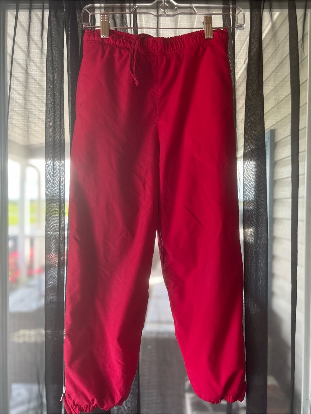 Lands' End Bright Red Kids Elastic-Waist snow or ski pants